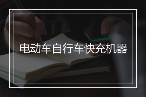 电动车自行车快充机器