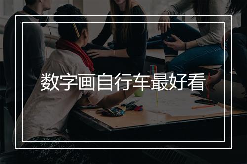 数字画自行车最好看